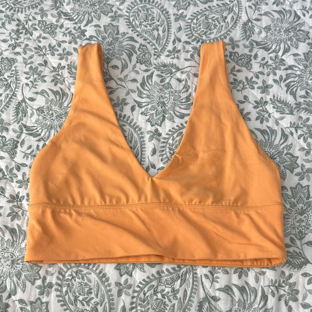 Lululemon Athletica Vibrant Orange Sports Bra